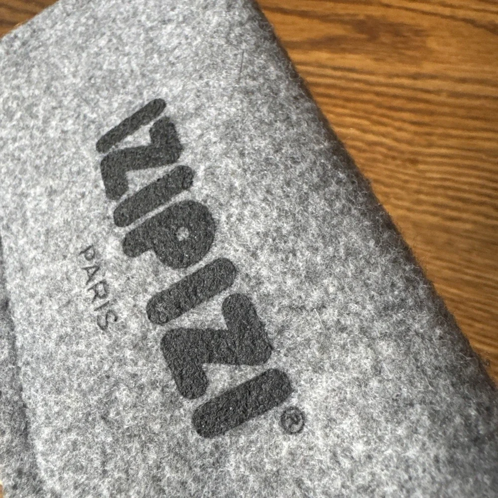 Izipizi Paris Felt Fabric Eyeglass Case Pouch Case ONLY Grey 6